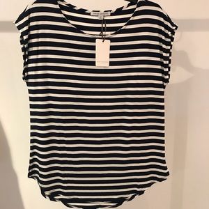 Green Envelope Tops - NWT! Nautical stripe stretchy knit top Green Envelope Tops - NWT! Nautical stripe stretchy knit top